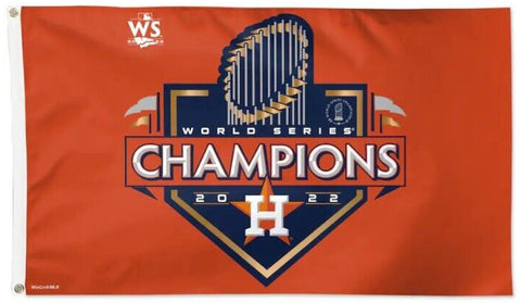 Houston Astros 2022 World Series Champions Official MLB Baseball DELUXE 3'x5' Team Flag - Wincraft