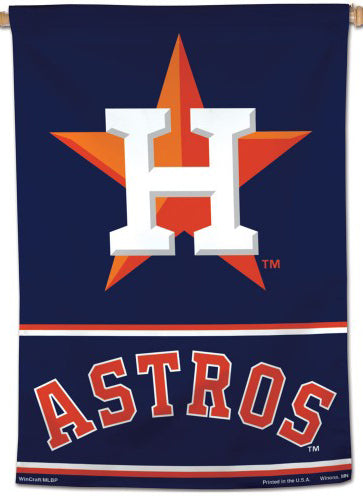 Houston Astros "Lone Star H" Official MLB Team Logo Premium 28x40 Wall Banner - Wincraft