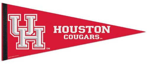 University of Houston Cougars NCAA Sports Team Logo Premium Felt Pennant - Wincraft