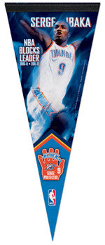 Serge Ibaka "Serge Protector" NBA Premium Felt Collector's Pennant - Wincraft2012