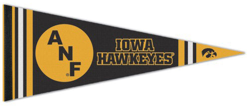 Iowa Hawkeyes "ANF" NCAA College Vault 1980s-Style Premium Felt Collector's Pennant - Wincraft