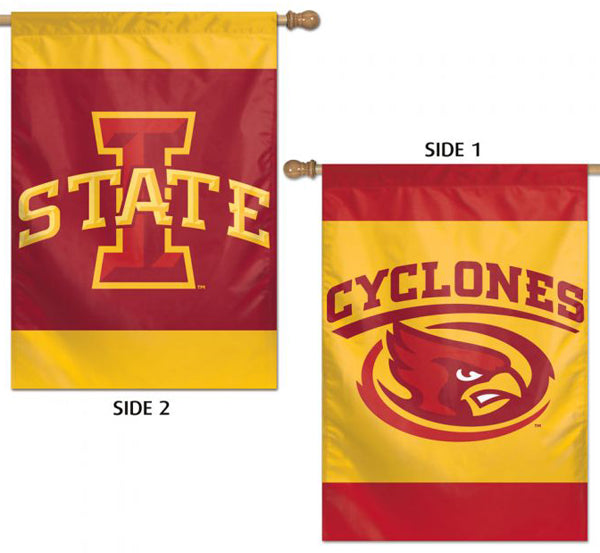 Iowa State Cyclones Official NCAA Sports 2-Sided Vertical Flag Wall Banner - Wincraft