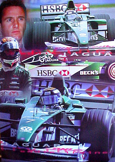 Eddie Irvine Jaguar 2000 Formula 1 Poster - UK Posters