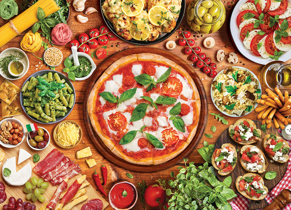 Italian Cuisine Food Table Kitchen Restaurant Poster - Eurographics