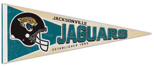 Jacksonville Jaguars NFL Retro-1990s-Style Premium Felt Collector's Pennant - Wincraft