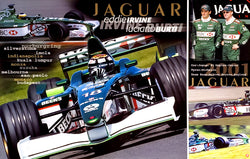 Eddie Irvine and Luciano Burti Jaguar 2001 Formula One Racing Poster - UK 2001