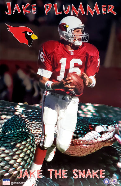 Jake Plummer "Jake The Snake" Arizona Cardinals NFL QB Action Poster - Starline1998