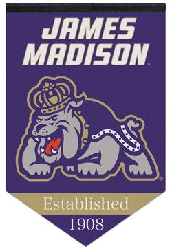 James Madison University JMU DUKES Official NCAA Premium Felt Wall Banner - Wincraft