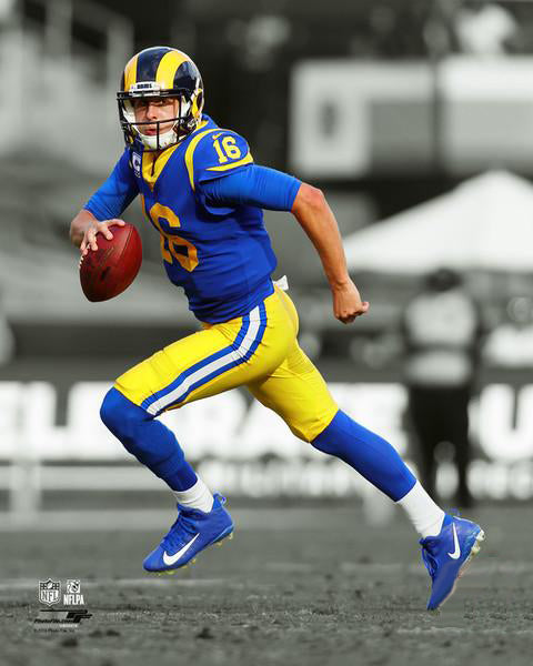 Jared Goff "Spotlight" Los Angeles Rams QB Premium Poster Print - Photofile 16x20