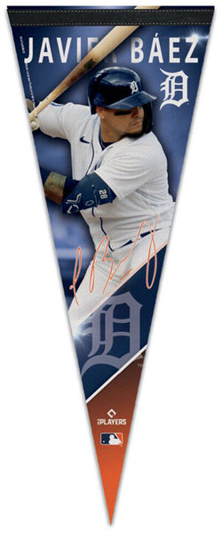 Javier Baez Detroit Tigers Signature Series Official MLB Premium Felt Pennant - Wincraft