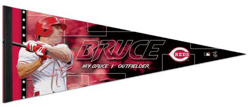 Jay Bruce "Signature Series" Cincinnati Reds Official MLB Premium Felt Pennant - Wincraft