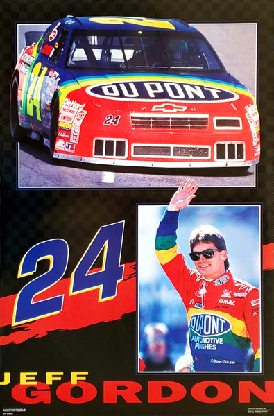 Jeff Gordon NASCAR Classic Vintage Original Racing Superstar Poster - Costacos Brothers 1994