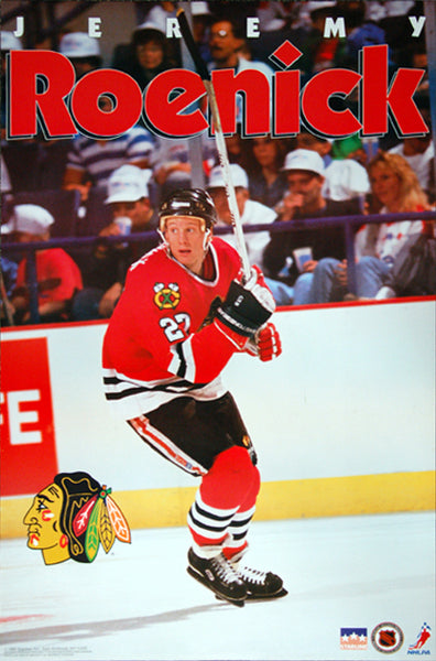 Jeremy Roenick "Action" (1992) Chicago Blackhawks NHL Hockey Poster - Starline