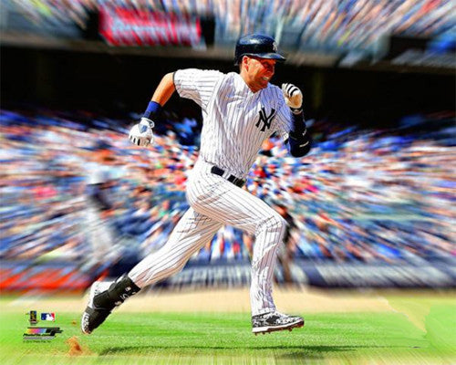 Derek Jeter "Motion Blast" New York Yankees Premium Poster Print - Photofile
