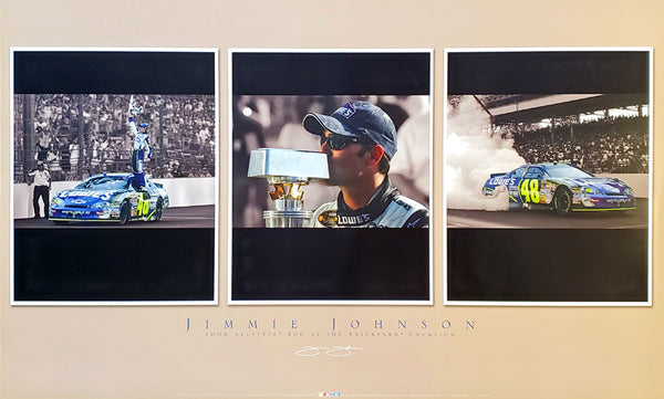 Jimmie Johnson "Brickyard Champ" Classic NASCAR Racing Poster - Time Factory 2006