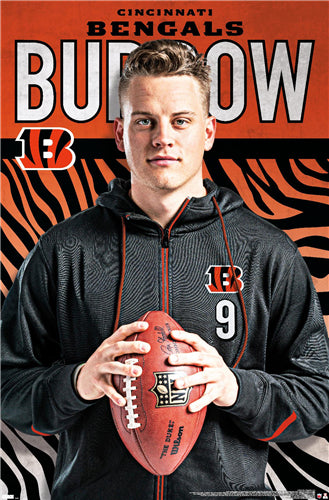 Joe Burrow "The Man" Cincinnati Bengals NFL Football Wall Poster - Costacos Sports