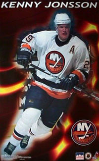 Kenny Jonsson "Fire" New York Islanders Poster - Starline1998
