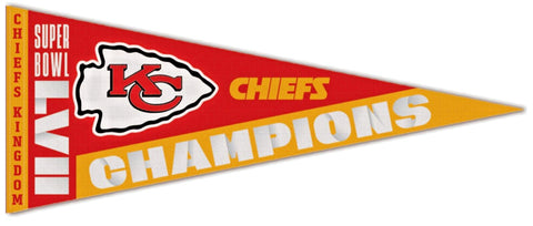 Kansas City Chiefs Super Bowl LVII (2023) Champions Premium Felt Collector's Pennant - Wincraft
