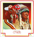 Kansas City Chiefs 1983 NFL Theme Art Vintage Original Poster - DAMAC/Artist Chuck Ren
