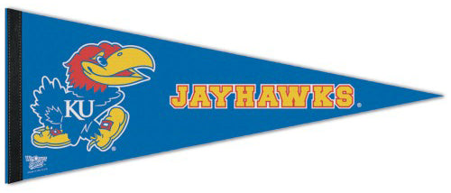 Kansas Jayhawks NCAA Team Logo Premium Felt Collector's Pennant - Wincraft