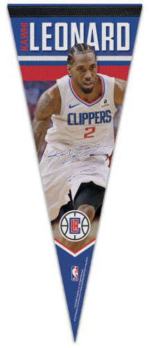 Kawhi Leonard Los Angeles Clippers Signature-Series Premium Felt Collector's Pennant - Wincraft 2019