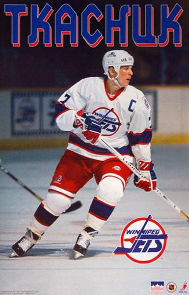 Keith Tkachuk "Captain Classic" Winnipeg Jets NHL Action Poster - Starline1995