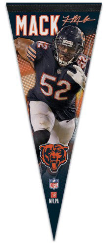 Khalil Mack "Signature Series" Chicago Bears Premium Felt Collector's Pennant - Wincraft 2018