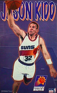 Jason Kidd "Dunk" Phoenix Suns NBA Action Poster - Starline1997