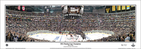 LA Kings "Raise the Cup" 2012 Stanley Cup Panoramic Poster Print - Everlasting