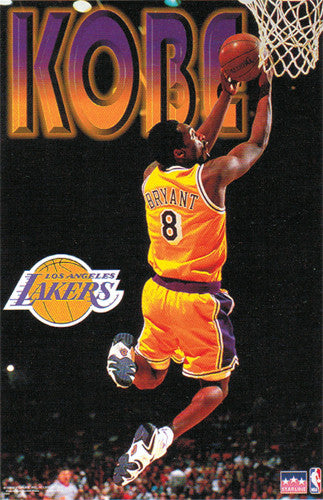 Kobe Bryant "Reverse" L.A. Lakers Poster - Starline 1998 – Sports