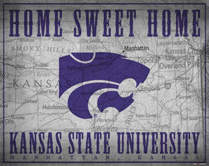 Kansas State Wildcats "Home Sweet Home" Poster Print - ProGraphs