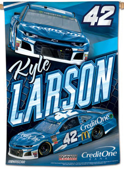 Kyle Larson NASCAR Credit One #42 (2019) Premium 28x40 WALL BANNER - Wincraft