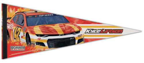 Kyle Larson NASCAR #42 McDonald's Chevrolet Premium Felt Commemorative Felt Pennant - Wincraft