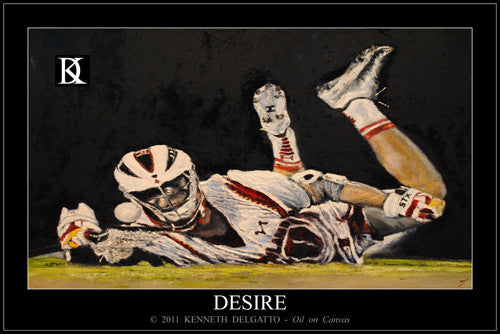 Lacrosse "Desire" Poster Print - Kenneth Delgatto 2011