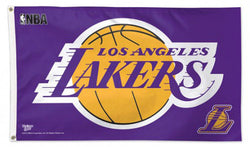 LA Lakers NBA Basketball Official 3'x5' Deluxe-Edition Team Flag - Wincraft