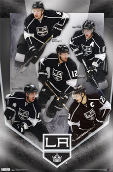 LA Kings "Fantastic Five" Poster (Doughty, Kopitar, Brown, Gagne, Richards) - Costacos Sports