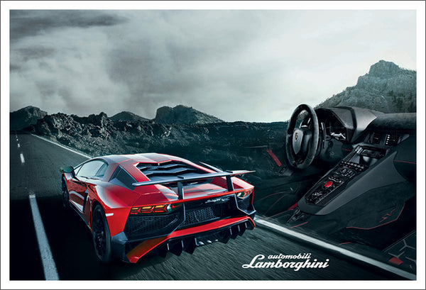Lamborghini Aventador LP 750-4 Superveloce "Open Road" Premium Poster Print - Eurographics