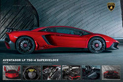 Lamborghini Aventador LP 750-4 Superveloce Supercar Sports Car Poster - Eurographics