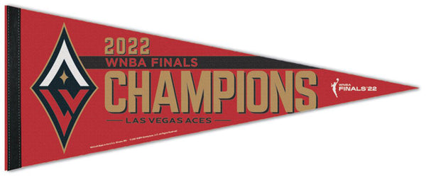 Las Vegas Aces 2022 WNBA Champions Official Premium Felt Commemorative Pennant - Wincraft