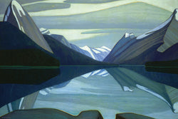 Maligne Lake, Jasper Park Canadian Wilderness Art (1924) by Lawren Harris Group of Seven Poster Print - Eurographics