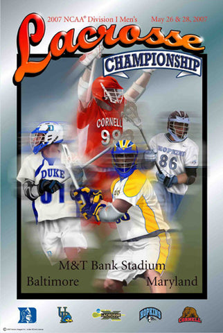 NCAA Lacrosse Championships 2007 Official Event Poster - Action Images