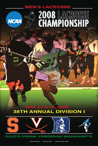 NCAA Lacrosse Championships 2008 Official Event Poster - Action Images