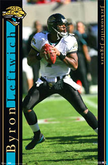 Byron Leftwich "Action" Jacksonville Jaguars NFL Action Poster - Costacos 2006