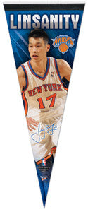 Jeremy Lin "Linsanity" Premium Felt Signature Pennant - Wincraft