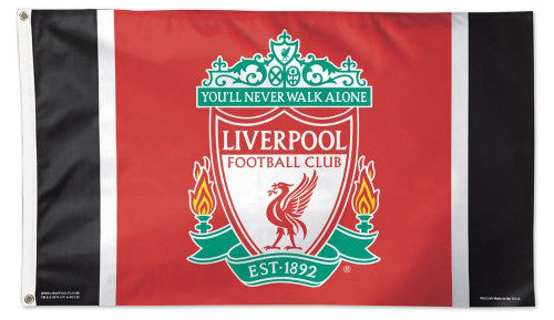 Liverpool FC Team Crest Logo Official EPL Soccer DELUXE 3'x5' Team Flag - Wincraft