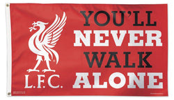 Liverpool FC Team Motto and Logo Official EPL Soccer DELUXE 3'x5' Team Flag - Wincraft