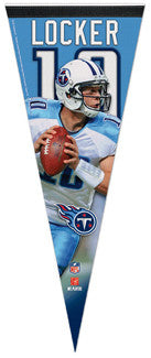 Jake Locker "Titans Action" Premium Felt Pennant LE/1,000 - Wincraft