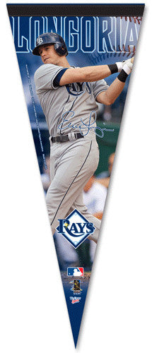 Evan Longoria "Signature" Premium Collector's Pennant - Wincraft