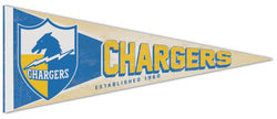 Los Angeles Chargers NFL Retro 1960s AFL-Style Premium Felt Collector's Pennant - Wincraft
