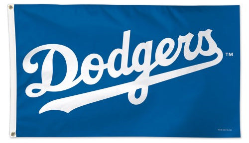 Los Angeles Dodgers "Wordmark" Official MLB Baseball Team DELUXE-EDITION 3'x5' Flag - Wincraft